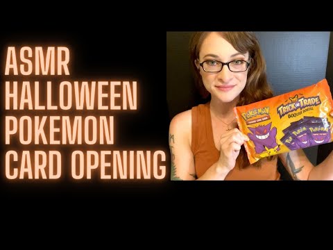 Relaxing Halloween Pokemon Card Opening ASMR