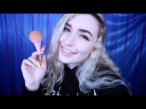 ASMR | personal attention, my love, it's okay, close your eyes, brushing, face touching | rain audio