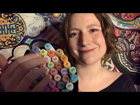 ASMR | Sketching and Drawing your Portrait 🎨 (with markers!)