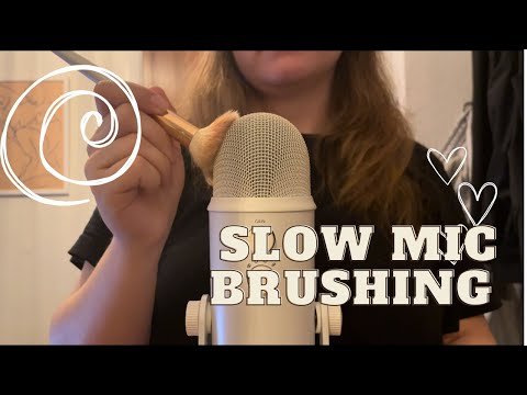 ASMR Slow and controlled mic brushing