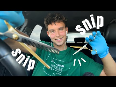 ASMR HAIRCUT ROLEPLAY w- Mouth Sounds💈✂️