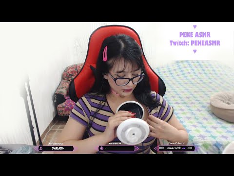 PEKEASMR | Tingly Ear Attention to Put You to Sleep! / Rainy Night - Twitch Live Video