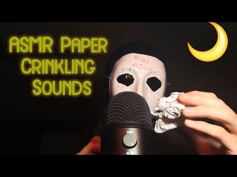ASMR PAPER CRINKLING SOUNDS - BLIND ASMR