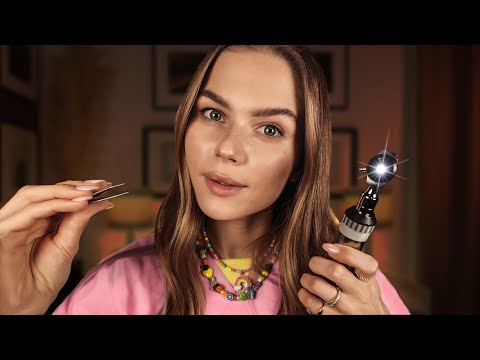 ASMR Most Relaxing Ear Cleaning, Ear Exam and Hearing Test