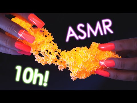 [ASMR] 99.99% of YOU will fall Asleep 😴 Fluo Crackling Slime - Very Addictive! (No Talking)