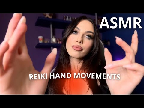 ASMR PER DORMIRE - FAST REIKI HAND MOVEMENTS & HAND SOUNDS (no talking +  fire sound)
