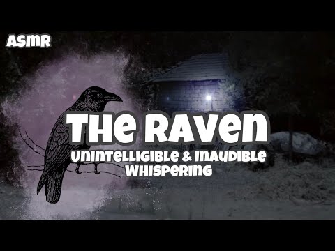 The Raven ASMR Reading (Whispering, Unintelligible, Inaudible, Wind Chimes, Blowing Wind, Dark ASMR)