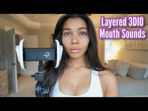 ASMR | One Hour, Fast & Aggressive Layered 3DIO Mouth Sounds, Purrs and Hand Sounds 👅✨
