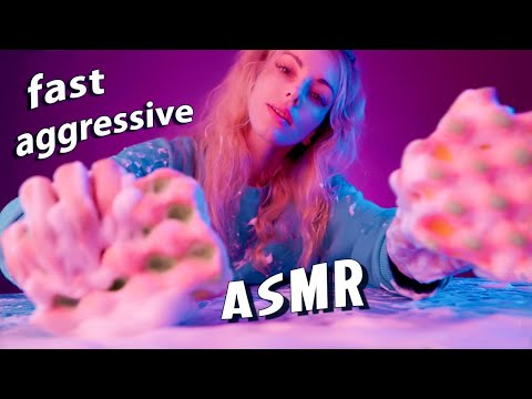 ASMR Fast Aggressive Soapy, Bubbling, Crackling Chaotic Triggers ASMR