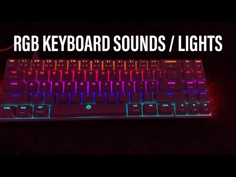 ASMR | RGB KEYBOARD SOUNDS / LIGHTS (NO TALKING)