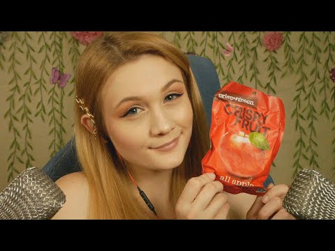 ASMR Crunchy Freeze Dried Fruit (Mouth sounds, Binaural)