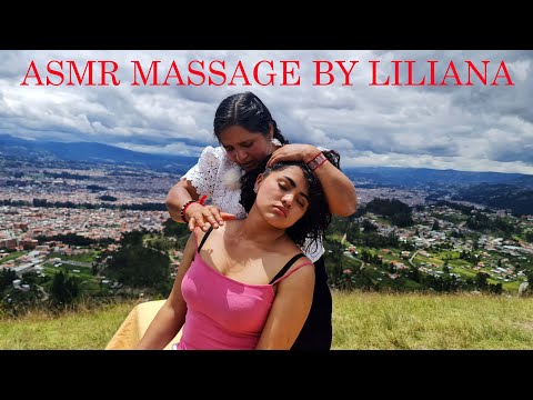 ASMR full body massage by Liliana. Whispers softly & creates tingly ASMR sounds.