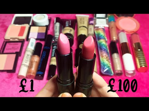 ASMR £1 vs £100 Makeup Products (Whispered)