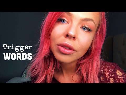 ASMR BEST Trigger Words 😴 Zzz | W face touching, camera poking, kisses