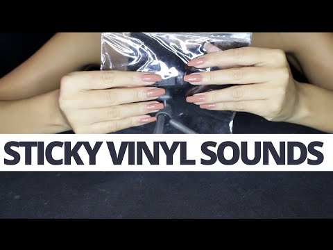 ASMR STICKY VINYL SOUNDS | SONS SUAVES PARA RELAXAR (NO TALKING)