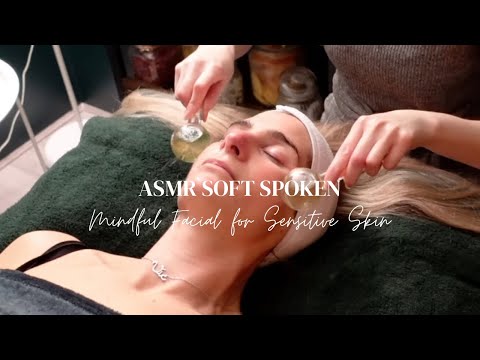 ASMR The perfect facial for Sensitive skin on Vicky | Calming Products & Ice globes (AD FLEXISPOT)