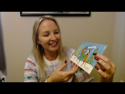 ASMR | Crinkly Christmas Cards Show & Tell + GIVEAWAY!