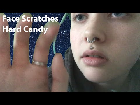 Face Scratches And Hard Candy 🍬 ASMR Mouth Sounds And Visuals 👄