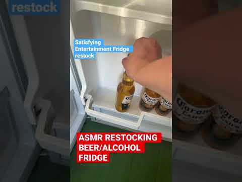 ASMR RESTOCKING BEER FRIDGE