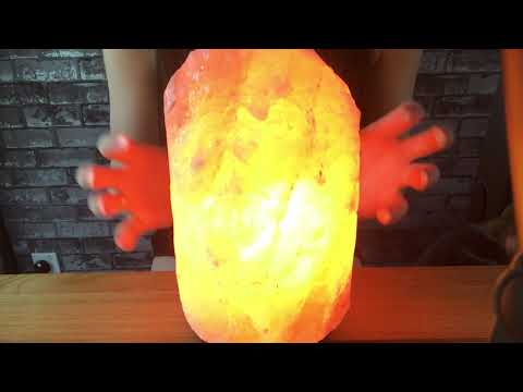 ASMR TAPPING AND SCRATCHING ON SALT LAMP (Whispered)