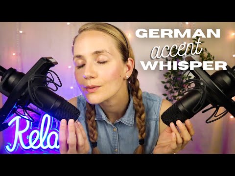 ASMR Whispering & Trigger Words with Strong German Accent