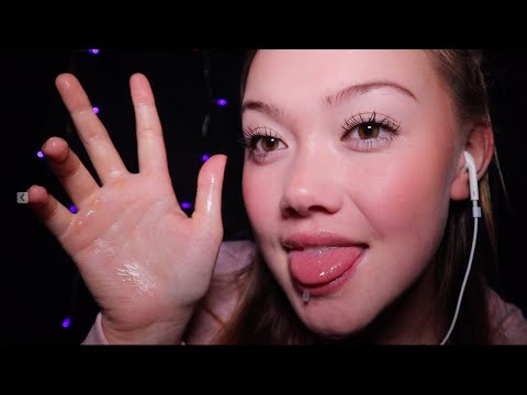 ASMR| CLOSE SPIT MOUTH SOUNDS FOR SLEEP 😴💦❤️