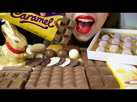 ASMR 🐥 EASTER 🐥 CHOCOLATE Eating (CRUNCHY & CHEWY Eating Sounds) No Talking