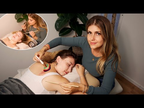ASMR Back Scratching & Tracing für tiefen Schlaf 🤯 Scalp & Face Massage Real Person deutsch german