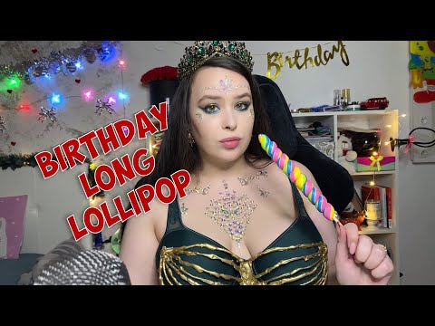 ASMR birthday long lollipop