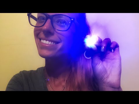 ASMR follow the light 💡 to relieve anxiety! (Light triggers, hand movements, mouth sounds)