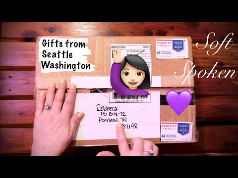 ASMR Opening gifts from "Just Paper ASMR" (Soft Spoken only) page turning/paper crinkles/misc items