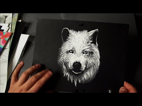 ASMR Art Show & Tell (Tracing, Tapping, Male Whisper)