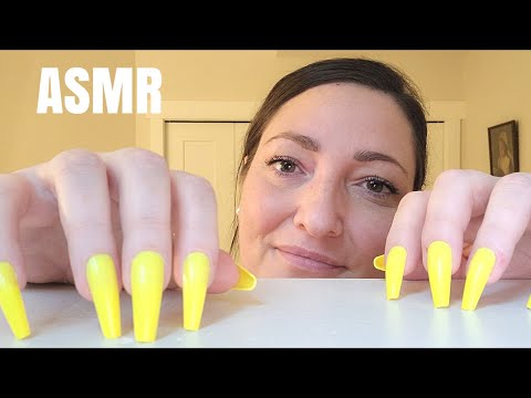 ASMR Extremely Aggressive Windowsill Scratching And Tapping(Lo-fi)Long Nails