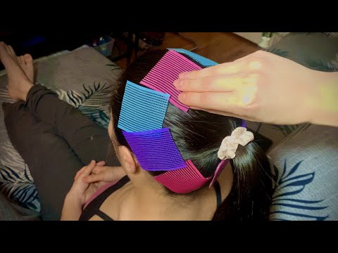 ASMR Scalp Scratching/ Hair Brushing w. VELCRO HAIR GRIPPERS!! Tingly Scratchy Sounds!! 😯💆🏻‍♀️