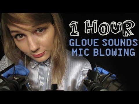 ASMR 1 HOUR Ear Blowing & Glove Sounds (No Talking)