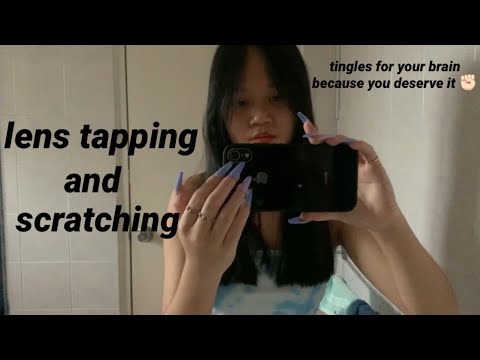 ASMR lens tapping and scratching only w/ long nails 💅🏻