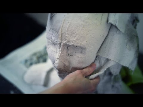 ASMR Crafting: Ripping Plaster Cast (no talking)