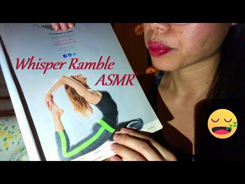 ASMR *BYE BYE STRESS* Softest Whisper Ramble, Flipping Through a Yoga Magazine + GENTLE GUM CHEWING!