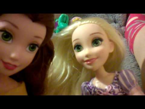 Rapunzel & Belle face & hair stroking  ASMR