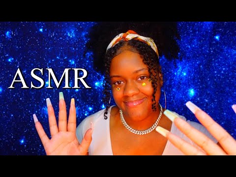 asmr - dry mouth sounds + hand movements ♡✨ (close personal attention for sleep✨)