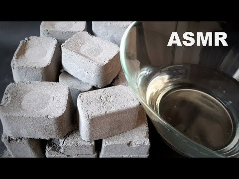ASMR : Crispy Cement+Cornstarch Crumble in Water #250