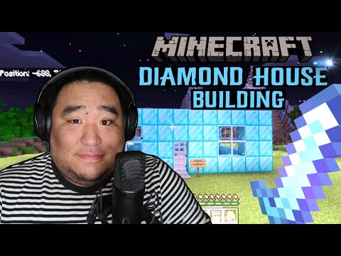 ASMR Diamond House Building 💎 | Minecraft Gameplay
