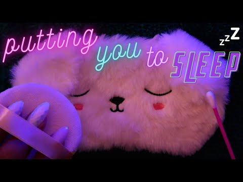 ASMR | Putting You to Sleep with Brushing, Plucking, Ear Cleaning, Wiping and Whispering
