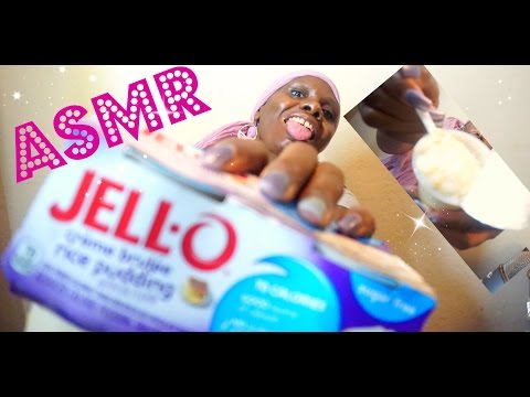 Rice Pudding ASMR Eating Sounds/Jell-O