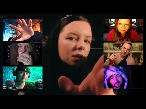 ASMR Friends comfort you, positive affirmations, personal attention collab for these rough times