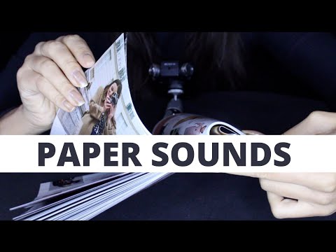 ASMR MAGAZINE PAGE TURNING - PAPER SOUNDS (NO TALKING)