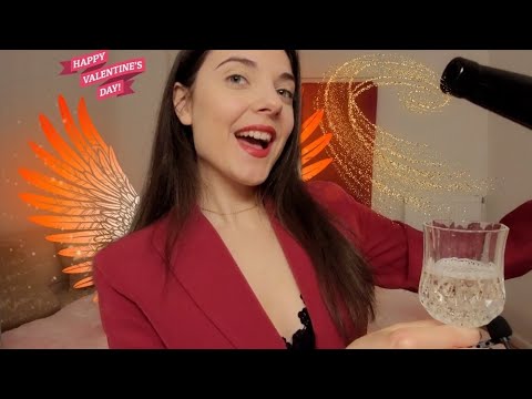 Greek ASMR | First Full Face Video | Valentine's Trigger Words, Whispering, Glass & Mouth Sounds