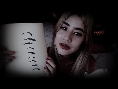 [ASMR] French Devil Does Your Eyebrows (Shaping, Styling, Tweezing) ~