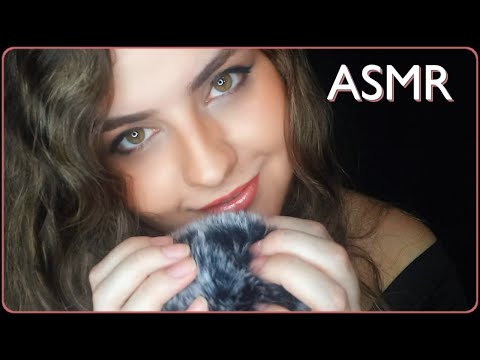 Cozy and Soothing ASMR ~ Inaudible/Inintelligible whispers with Fluffy Mic ♥