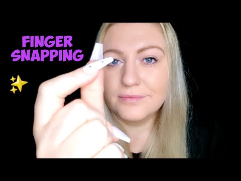 ASMR Finger Snapping & Dry Hand Sounds ( Whispering )